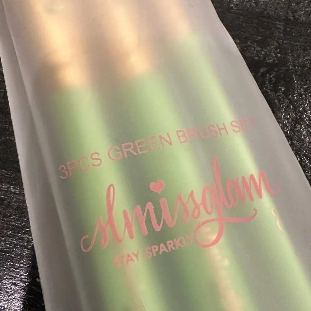 lmissglam 3pcs Green Brush Set